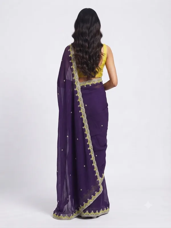 Designer_Saree_with_Floral_Embroidered_Border_and_Delicate_Sequin_Work_for_Women