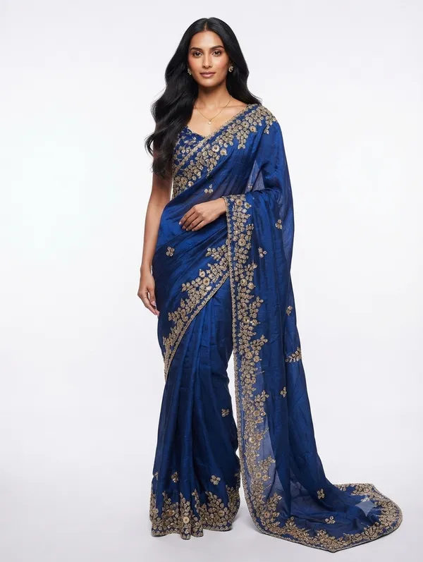 Designer_Saree_with_Intricate_Golden_Floral_Embroidery_and_Elegant_Traditional_Border_for_Women