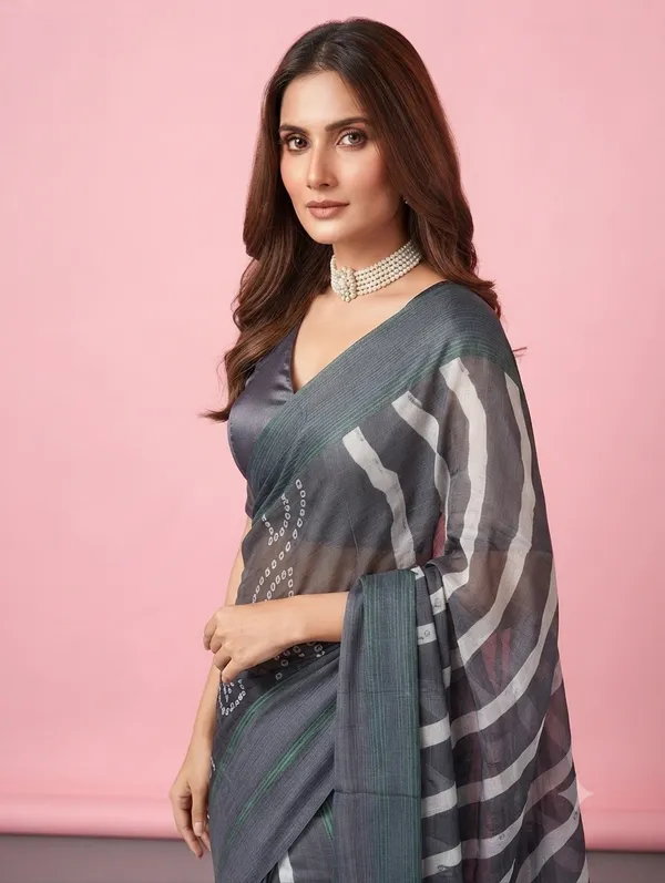 Designer_Saree_with_White_Abstract_Stripes_and_Beautiful_Border_for_Women