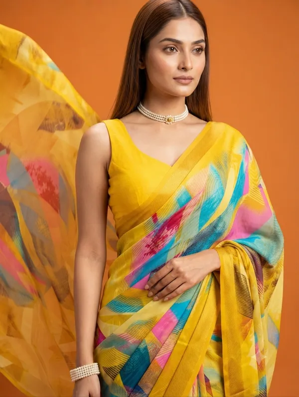 Elegant_Designer_Saree_with_Multicolor_Abstract_Geometric_Print_and_Broad_Woven_Border_for_Women