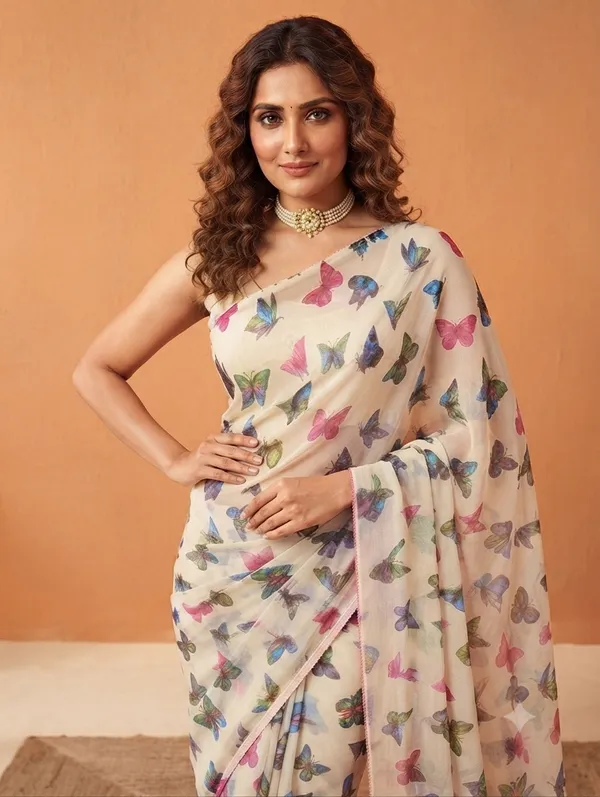 Elegant_Designer_Saree_with_Multicolor_Butterfly_Print_for_Women