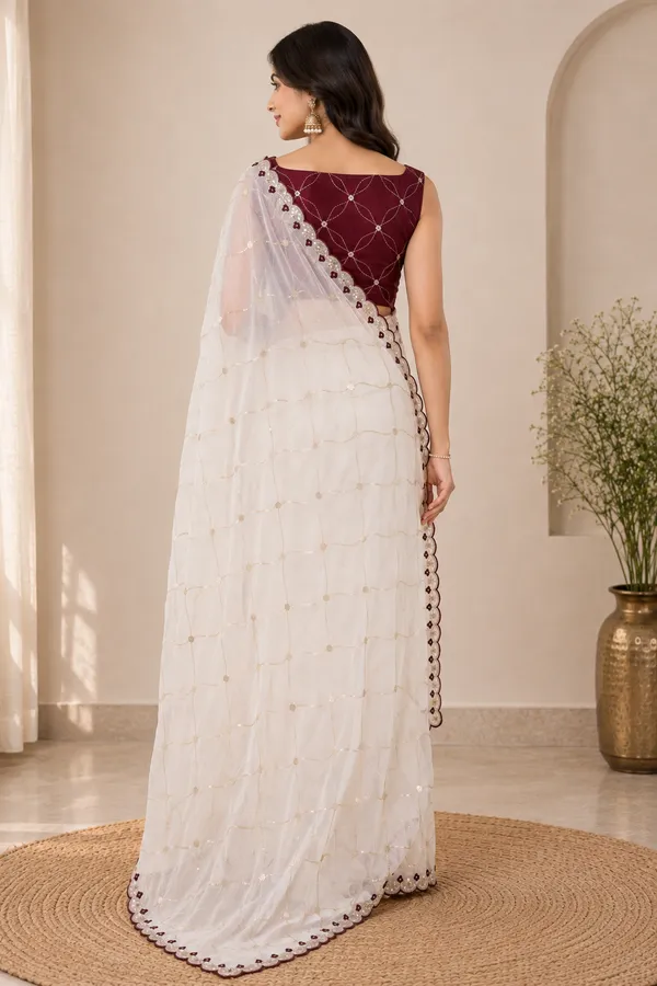 Elegant_Designer_Saree_with_Sequin_Diamond_Pattern_&_Floral_Scalloped_Border