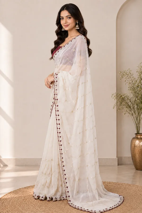 Elegant_Designer_Saree_with_Sequin_Diamond_Pattern_&_Floral_Scalloped_Border