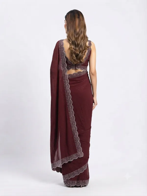 Elegant_Maroon_Designer_Saree_with_Scalloped_Embellished_Border_and_Delicate_Sequin_Work_for_Women