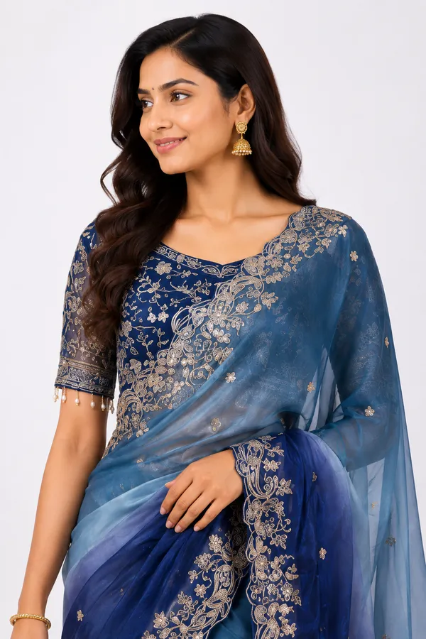 Elegant_Navy_Blue_Designer_Saree_with_Intricate_Golden_Floral_Embroidered_Border_for_Women