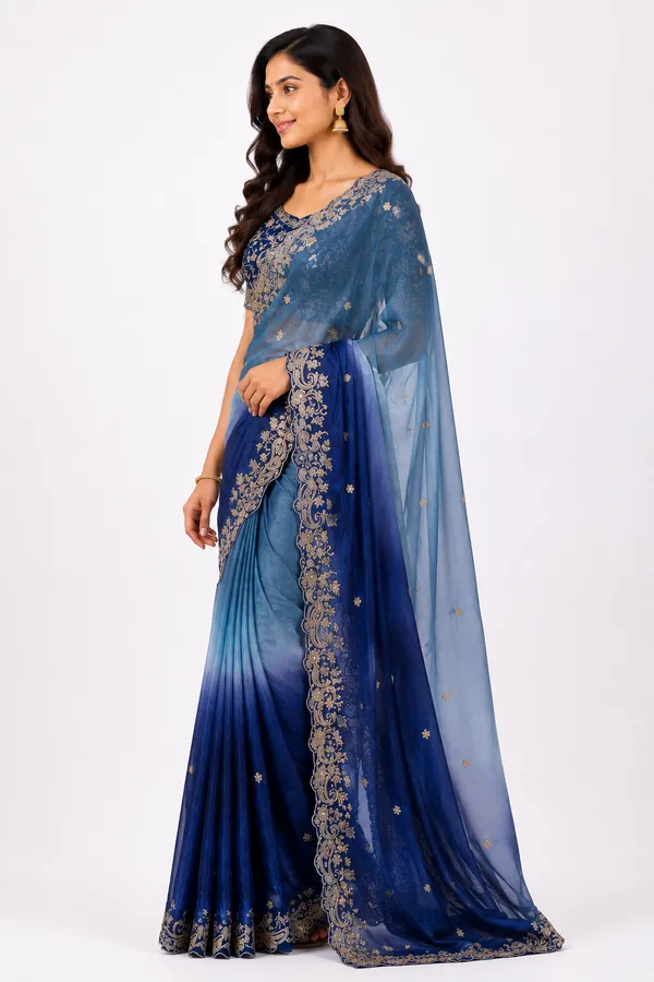 Elegant_Navy_Blue_Designer_Saree_with_Intricate_Golden_Floral_Embroidered_Border_for_Women