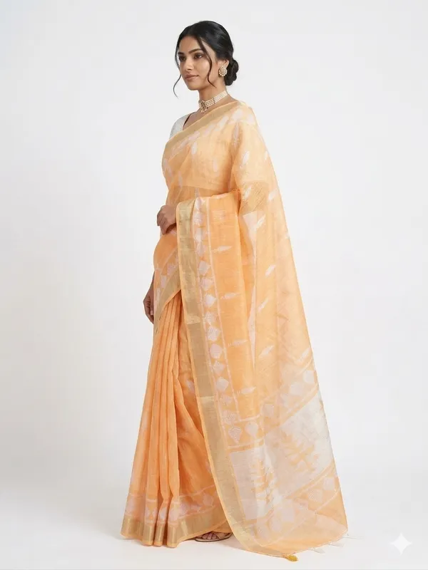 Elegant_Printed_Saree_with_Beautiful_Silver_Zari_Border_for_Women