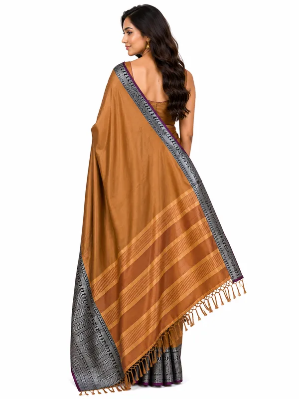 Elegant_Printed_Saree_with_Silver_Zari_Border