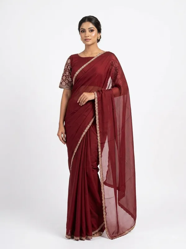 Elegant_Saree_with_Beautiful_Lace_Border_for_Festive_&_Traditional_Wear