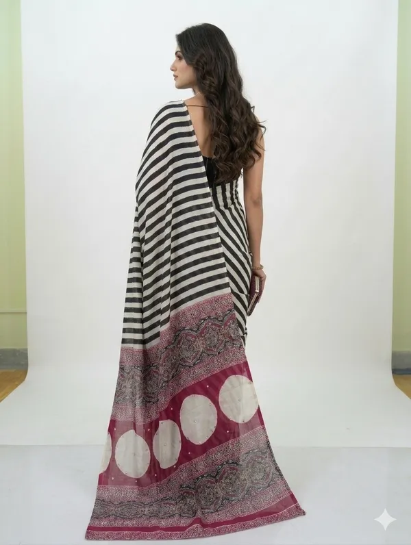 Ethnic_Printed_Saree_with_Contrast_Pallu