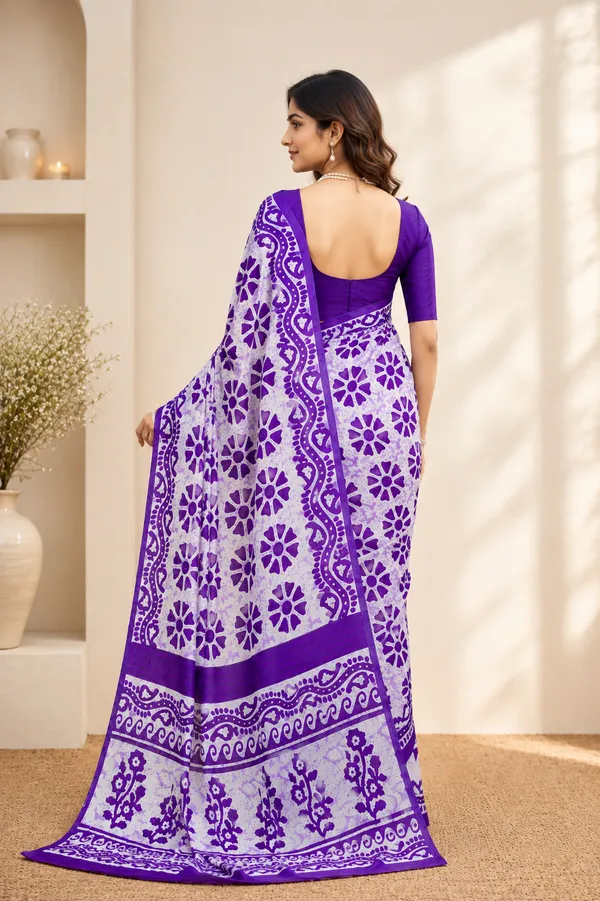 Floral_Print_Bhagalpuri_Silk_Saree
