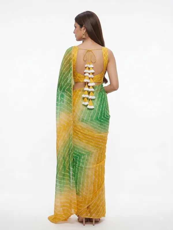 Green_Georgette_Leheriya_Printed_Saree