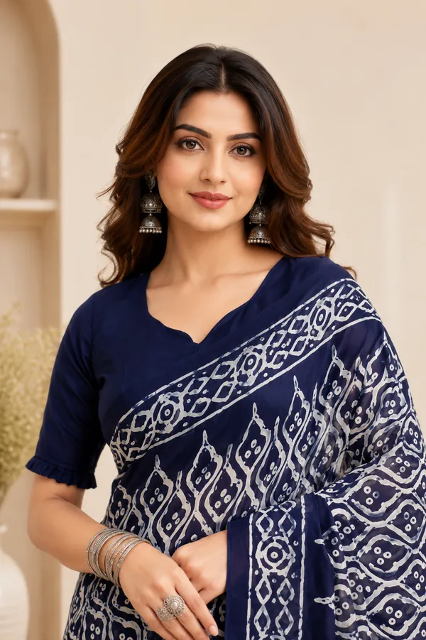 Hand_Block_Print_Bhagalpuri__Silk_Saree_with_Designer_Pallu