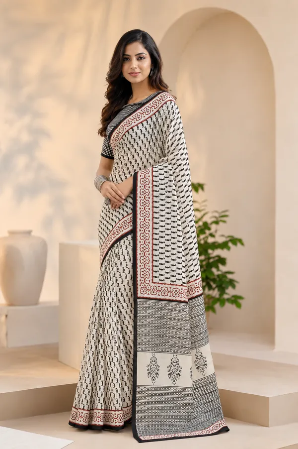 Ivory_Bhagalpuri_Printed_Silk_saree