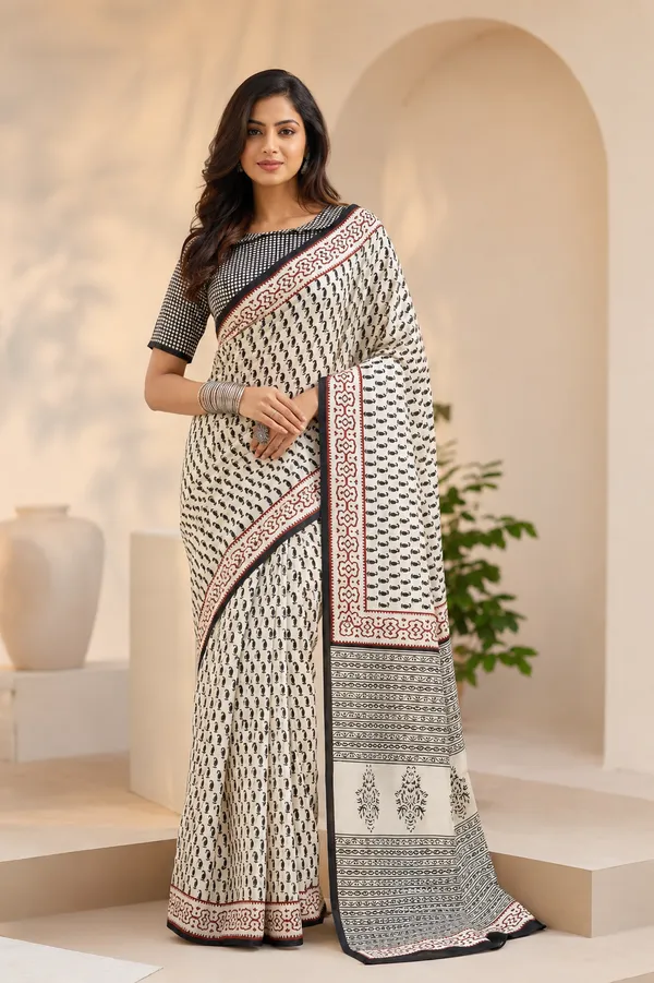 Ivory_Bhagalpuri_Printed_Silk_saree