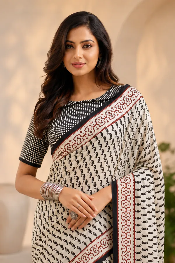 Ivory_Bhagalpuri_Printed_Silk_saree