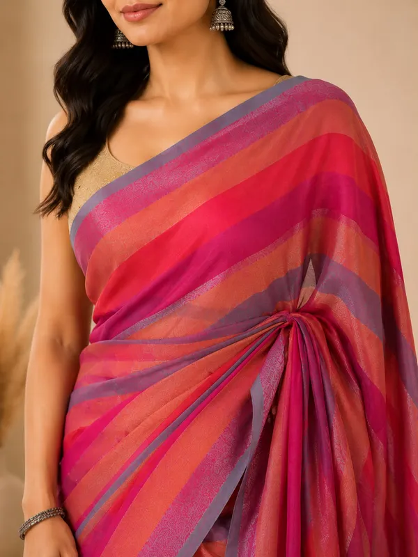 Multicolour_striped_mul_cotton_saree