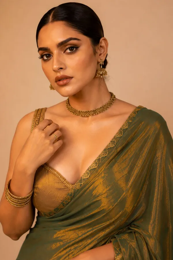 Self_Design_Lucknow_Chikankari_Chiffon_Saree