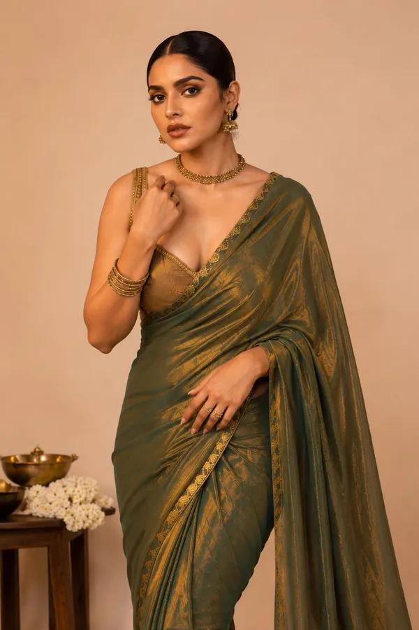Self_Design_Lucknow_Chikankari_Chiffon_Saree