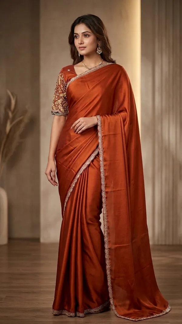 Stylish_Designer_Saree_with_Elegant_Lace_Border_for_Women
