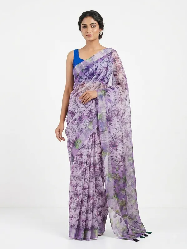 Stylish_Printed_Designer_Saree_with_Rich_Zari_Border_for_Party_Wear