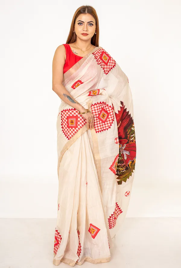 Tissue_saree_with_red_patch_work