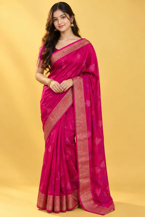Trendy_Cotton_Blend_Saree