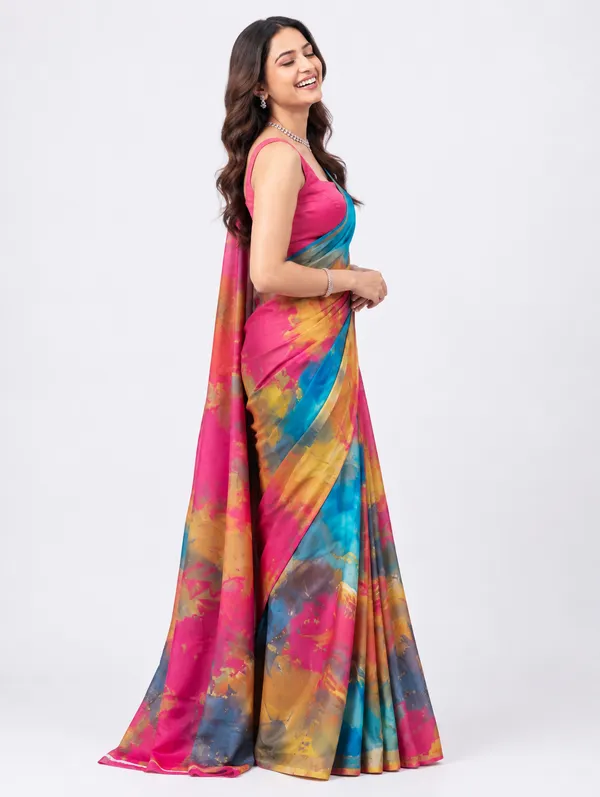 Trendy_Multi_Color_Printed_Saree