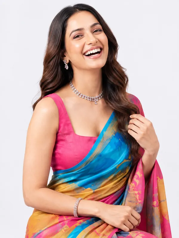 Trendy_Multi_Color_Printed_Saree
