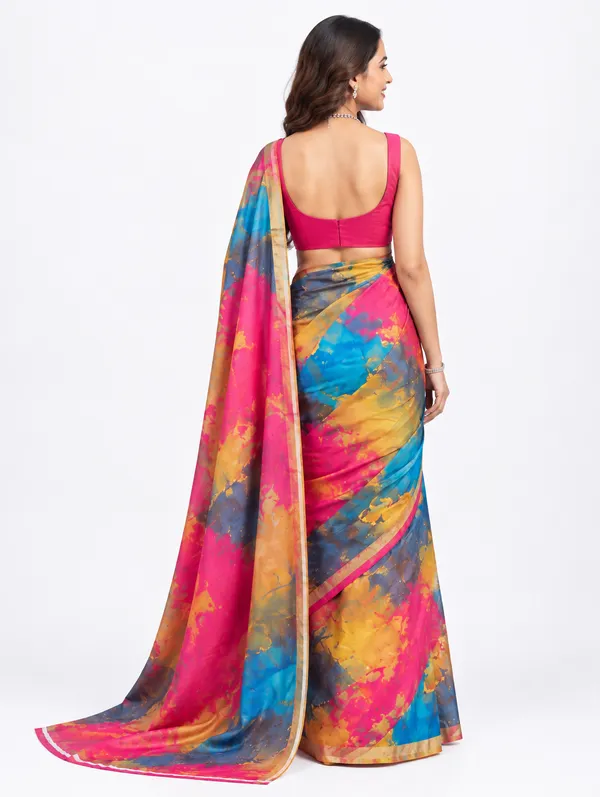 Trendy_Multi_Color_Printed_Saree