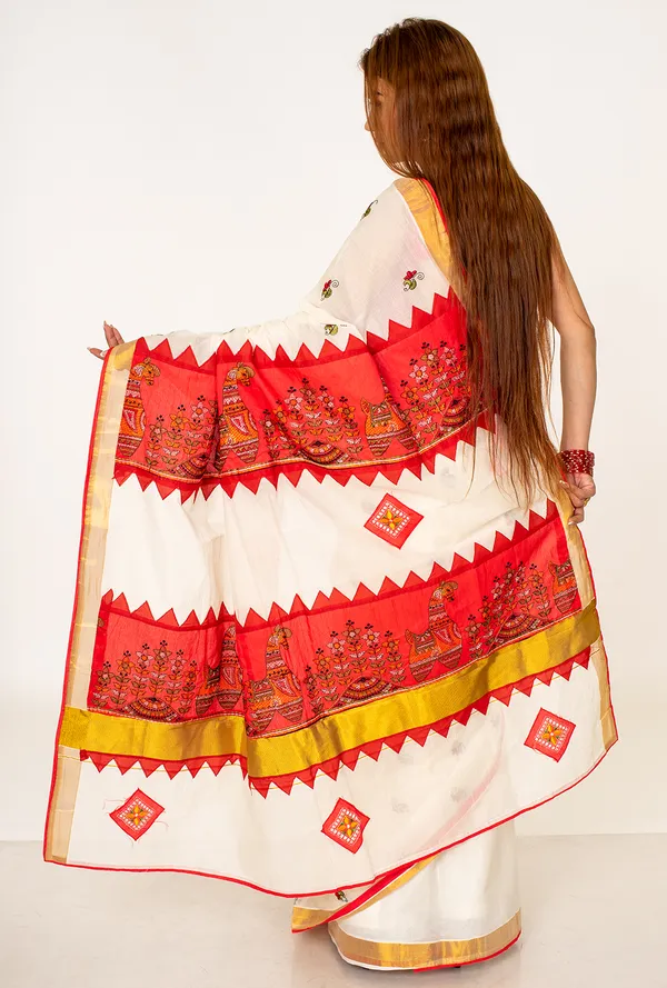 White_Embroidered_Cotton_Saree_with_Red_Printed_Pallu