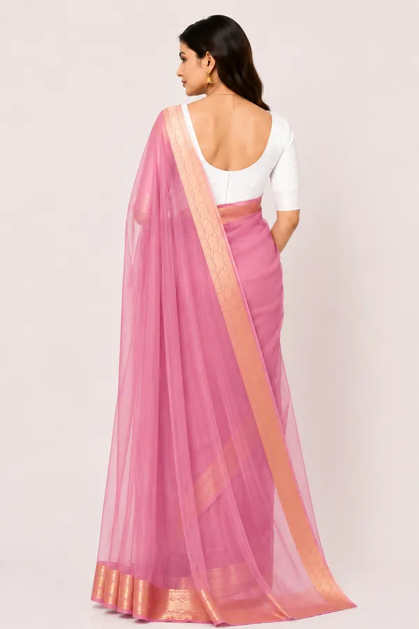 mauve_organza_saree_with_gold_zari_border