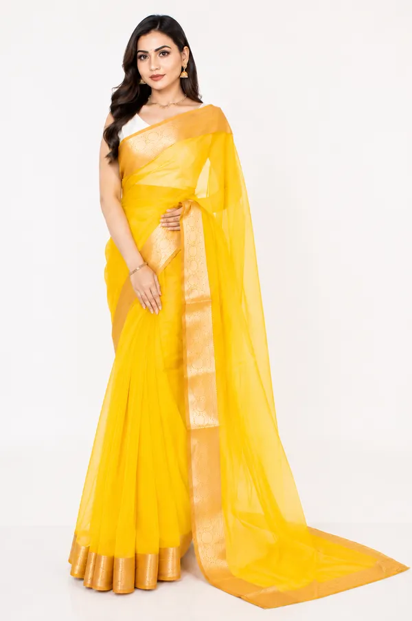 yellow_organza_tissue_saree_with_gold_border