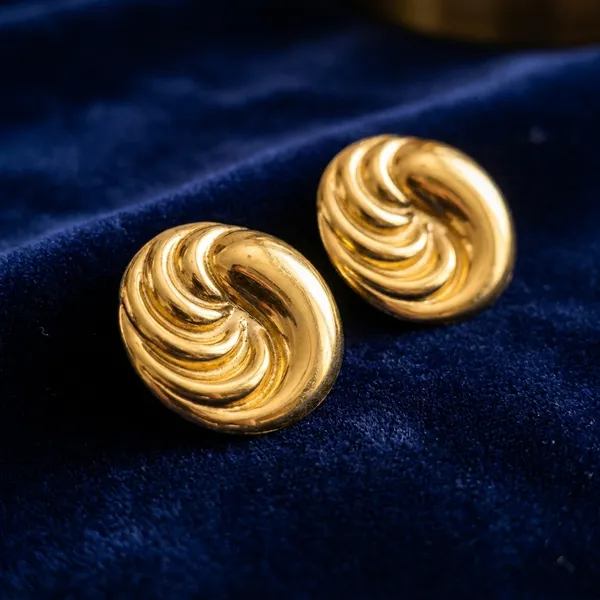 RAVUNE_Spiral_Sun__Gold_Stainless_Steel_Anti-Tarnish_Earring_Studs_for_Women