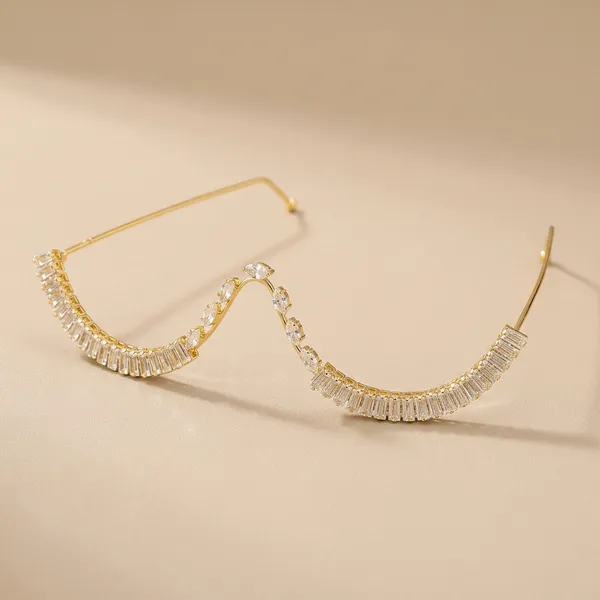 RAVUNE_Crystal_Wave_Gold_Stainless_Steel_Anti-Tarnish_Facelets__For_Women