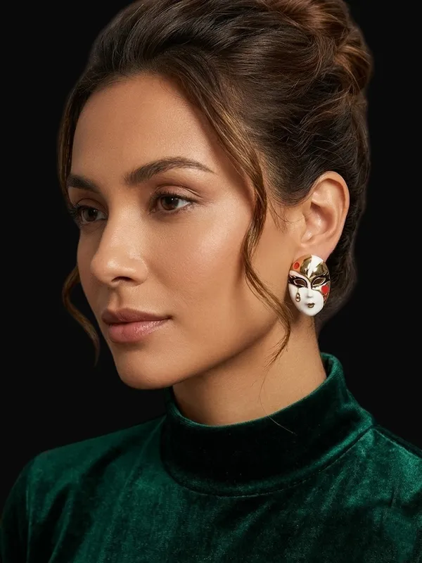 RAVUNE_Masked__Stainless_Steel_Anti-Tarnish_Earring___for_Women