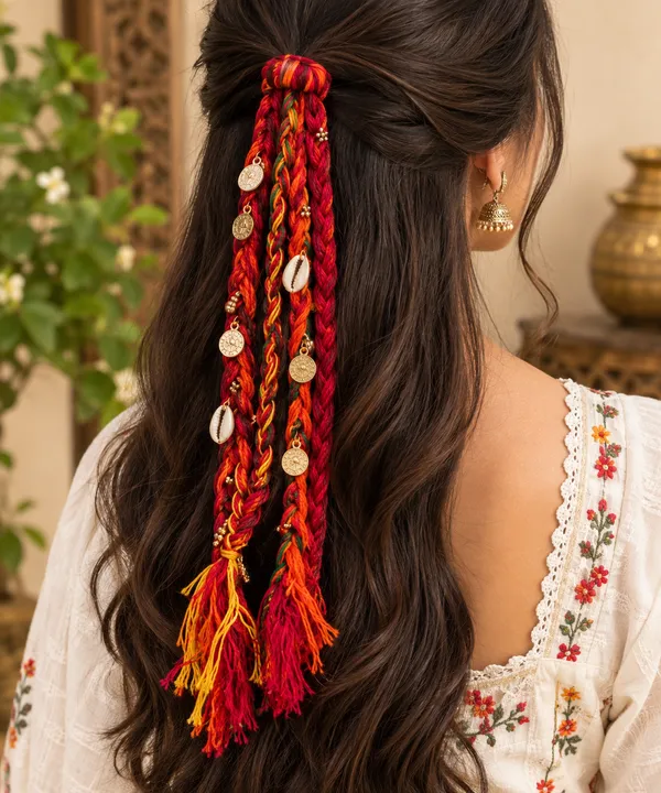RAVUNE_Handmade_-_Gulal_&_Kauri_Braid_for_Women