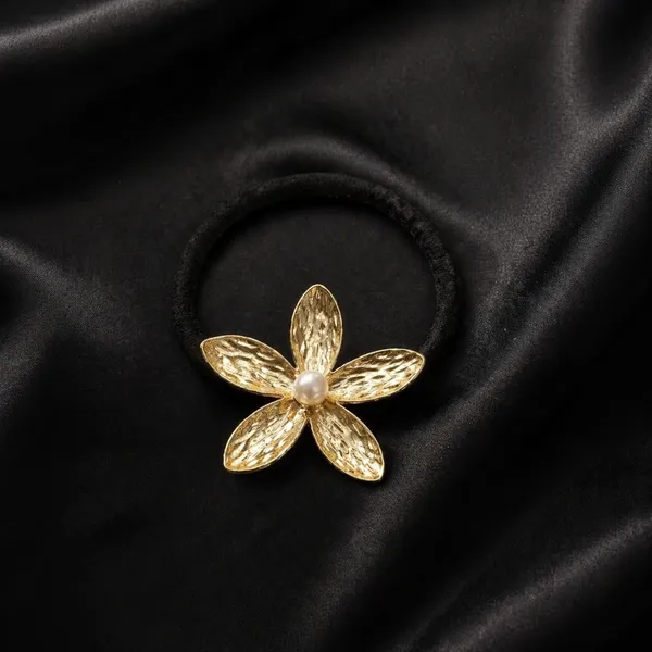 RAVUNE_Jasmine_Gold_Stainless_Steel_Anti-Tarnish_Hair_Tie_For_Women