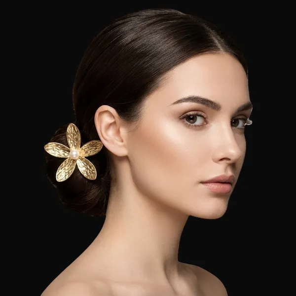 RAVUNE_Jasmine_Gold_Stainless_Steel_Anti-Tarnish_Hair_Tie_For_Women