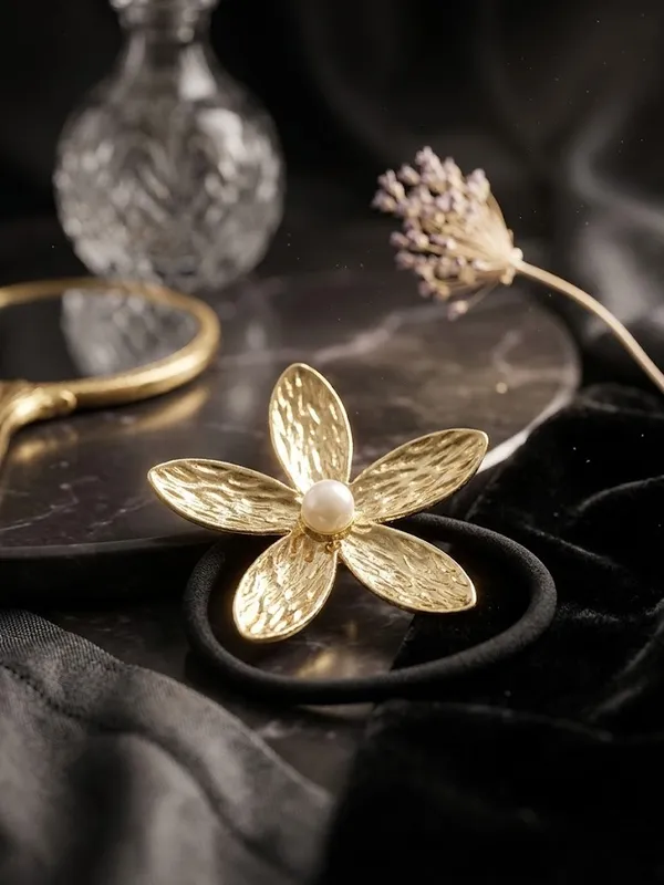 RAVUNE_Jasmine_Gold_Stainless_Steel_Anti-Tarnish_Hair_Tie_For_Women