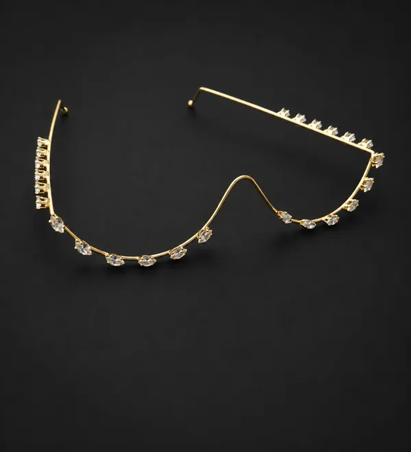 RAVUNE_Crystal_Undereye__Gold_Stainless_Steel_Anti-Tarnish_Facelets__For_Women