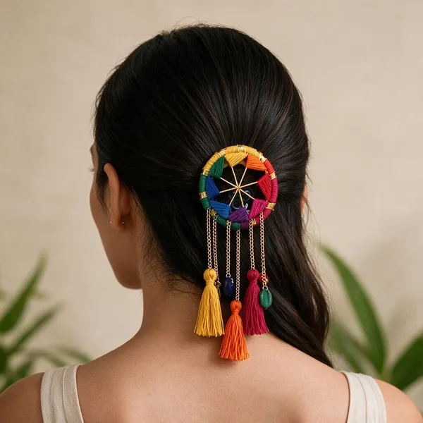 RAVUNE_Handmade_-_Rangoli_Hair_Brooch_for_Women