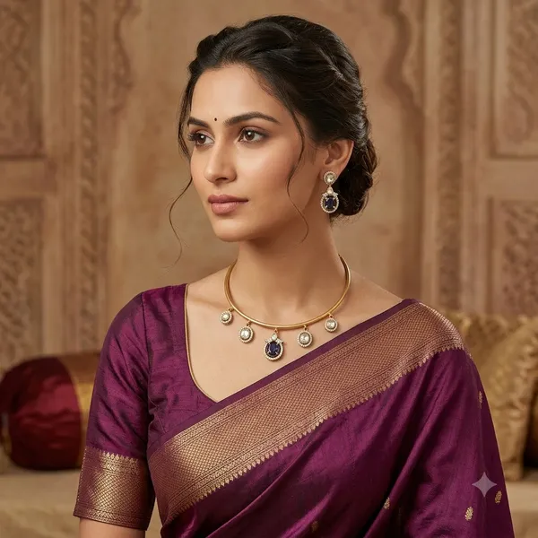 RAVUNE_HANDMADE_Amethyst_Drop_Collar_&_Earring_Set_FOR_WOMEN