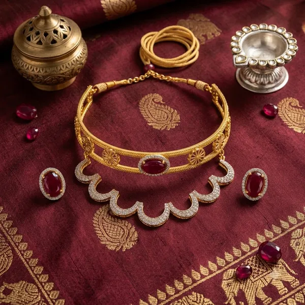 RAVUNE_HANDMADE_Regalia_Layered_Choker_FOR_WOMEN