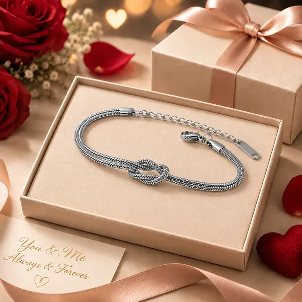 RAVUNÉ_Anti-Tarnish_Silver_Knot_Bracelet