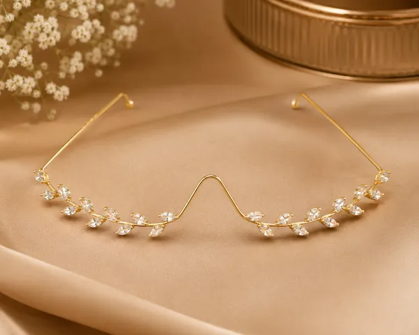 RAVUNE_Crystal_Undereye__Leaves_Gold_Stainless_Steel_Anti-Tarnish_Facelets__For_Women