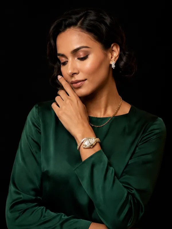 RAVUNE_Silver_Serpent__Gold_Stainless_Steel_Anti-Tarnish_Bracelet_Watch_For_Women