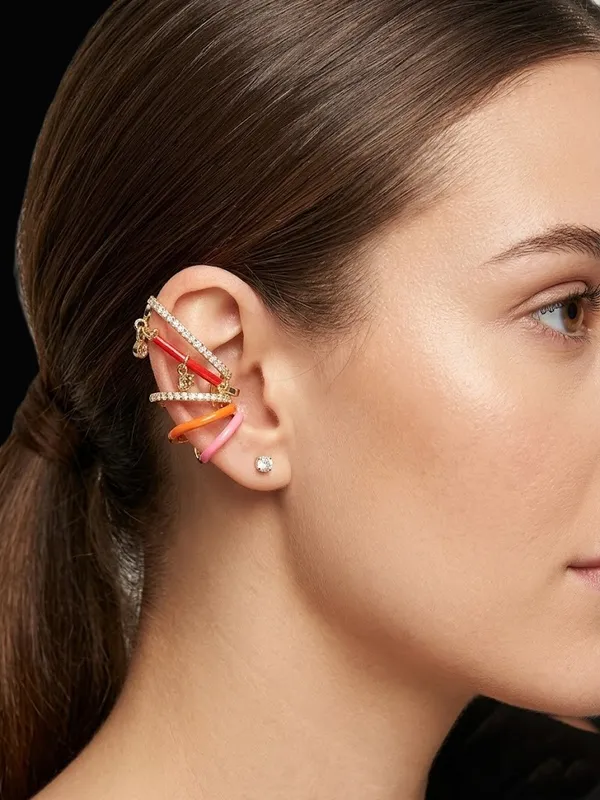 RAVUNE_Candy_Coated_Earcuff__Gold_Stainless_Steel_Anti-Tarnish_Earring___for_Women