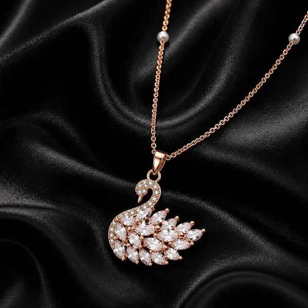 Ravune_Swan_Grace_Gold_Stainless_Steel_Anti-Tarnish_Chained_Pendant_for_Women