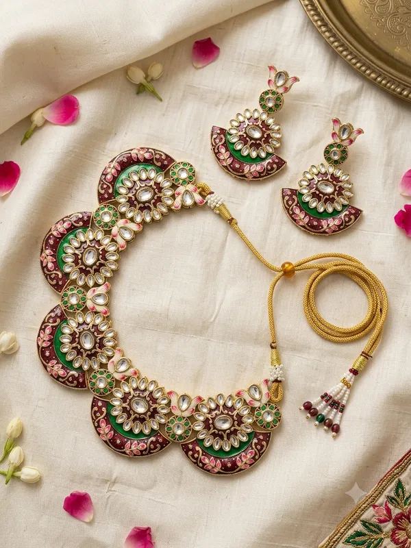 RAVUNE_HANDMADE_Crescent_Motif_Necklace_Set_FOR_WOMEN